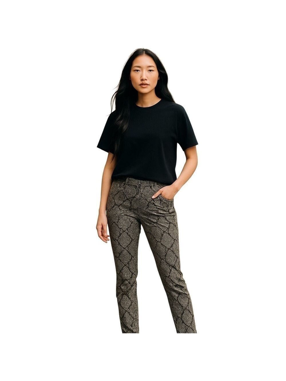 BUFFALO David Bitton low rise skinny Jazz jeans snakeskin grey pink size 29”